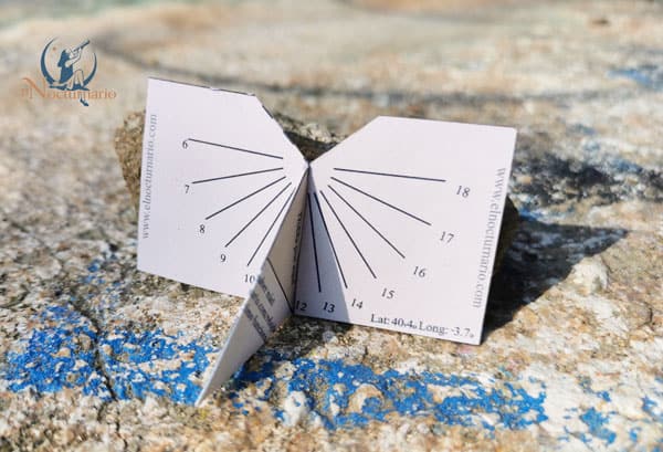 Ligero viudo Comida Tutorial con plantilla imprimible para crear un reloj de sol de papel