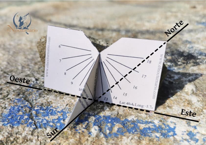 Ligero viudo Comida Tutorial con plantilla imprimible para crear un reloj de sol de papel