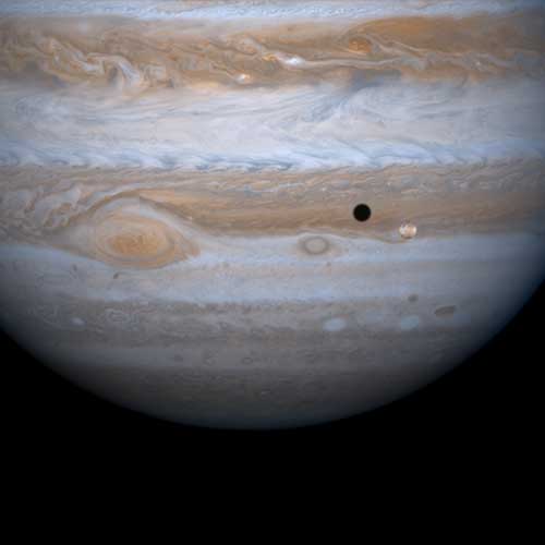 Júpiter con Io planeta Sistema Solar