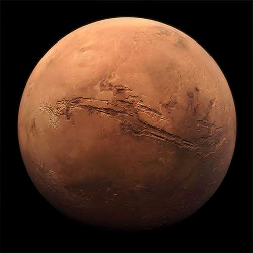 La gran depresión de Marte el planeta del sistema solar